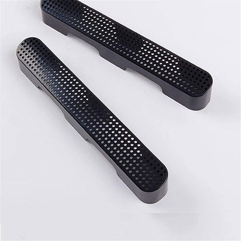 LYSHUI Accessories Car Under Seat AC Heat Air Conditioner Duct Vent Outlet Grille Protective Cover 2PCS/Set, for Audi Q7 Q8 2017 2018