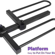 VENZO 4 Bike Bicycle Platform Style Carrier - Bike Rack for Car SUV Truck Tow Trailer Hitch Receiver Mount Size 2" - Sturdy & Rust Proof