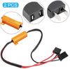 Load Resistor, 2Pcs Car LED Load Resistor Decoders for H7 Headlight Anti Hyper Flash No Error Load Resistor Wiring