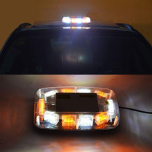 YITAMOTOR 30 LED Roof Top Strobe Lights, Emergency Hazard Warning Safety Flashing Strobe Light Bar with Magnetic Mount Compatible with 12-24V Trucks, Snow Plow, Construction Vehicles