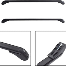 munirater Universal Car Aluminum Top Luggage Roof Rack Cross Bar Carrier Adjustable Window Frame Replacement for 43.3 inch