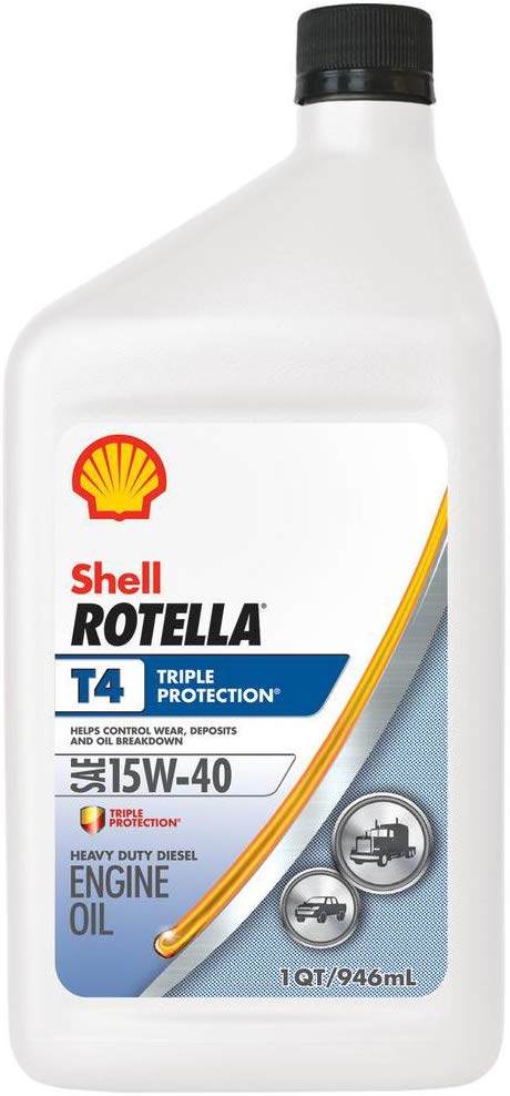 Shell Rotella T4 15W40 Triple Protection Engine Oil (Quart Size)