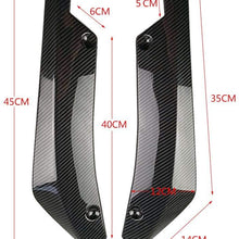 Niome 2Pcs Car Universal Rear Bumper Lip Diffuser Splitter Canard Protector