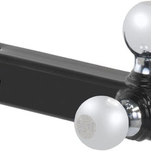 CURT 45001 Multi-Ball Trailer Hitch Ball Mount, 1-7/8, 2, 2-5/16-Inch Balls, Fits 2-Inch Receiver, 10,000 lbs