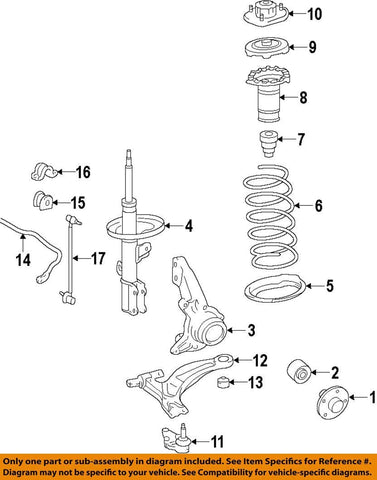 Genuine Honda (51920-TR0-A01) Shock Absorber Mount