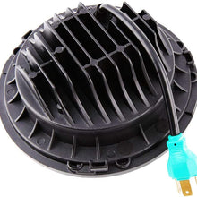 DOT Approved 90W 7 Inch Round LED Headlight High Low Beam for Jeep Wrangler 97-2017 JK TJ LJ JKU Rubicon Sahara Hummer H1 H2 Toyota Land Cruiser Dodge Dakota 2 PCS Black