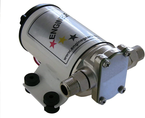 EngineGear 2 GPM Gear Pump 24V for Motor Oil, Diesel Fuel or Water Transfer