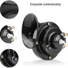 SANON Universal 25W 12V 110dB 510HZ ABS Motorcycle Electric Snail Horn Loud Voice Speaker