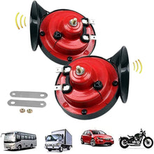 2021 car horn, train horn, car train horn, truck 300db train horn, truck train horn, truck air horn, Electric snail horn and waterproof train horn kit【2 pack】