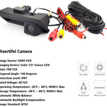 Moertifei CCD HD Car Trunk Handle Rear View Camera Reverse Parking Backup Compatible with VW Passat 2012-2018 13 14 15 16 17