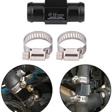 Water Temp Hose Adapter,Motorcycle Water Temp Meter Temperature Gauge Radiator Sensor Adaptor(18mm)