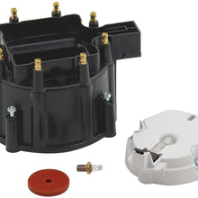 ACCEL 8123ACC Billet Replacement Distributor Cap and Rotor Kit - Black