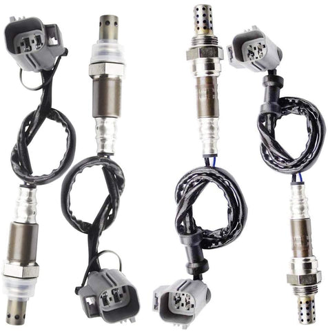 higherbro 4x Oxygen O2 Sensor for 2005-2006 Land Rover LR3; 2006-2009 Range Rover;2006 Range Rover Sport 4.0L/4.2L/4.4L Upstream + Downstream Upper Lower