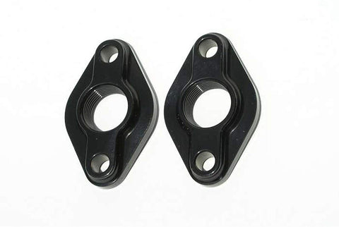 Meziere WP80S Black Water Pump Port Adapter for Big Block Chevy - Pack of 2