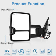 ECCPP Towing Mirrors Power Heated LED Signal Chrome Cover Replacement fit for 14-17 for Chevy Silverado GMC Sierra