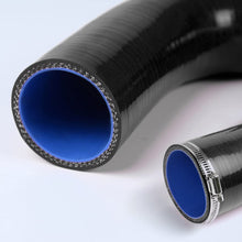 Radiator Coolant & Heater Silicone Hose Kit For 2002-2007 Subaru Impreza GDB GDA GB GG 2.0 WRX STI (Black -With Clamp Set)