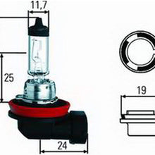 HELLA H11 Standard Halogen Bulb, 12 V, 55W