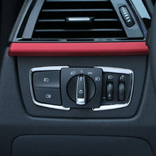9 MOON Matt Chrome Headlight Switch Frame Trim for BMW for BMW X5 F15 2014 2015 F30 F31 F32 F34 3 4 Series (Fits: BMW)