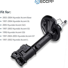 Shocks,ECCPP 2pcs Rear Shocks for Accent 1997 1998 1999 2000 2001 2002 2003 2004 2005 Accent 332108 71584 332109 71585 Shock Absorbers Amortiguadores