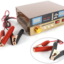 12/24V Volt 400AH Full Automatic Car Auto Smart Battery Charger Pulse Repair Battery For Wet Dry Lead Acid Digital LCD Display US Warehouse