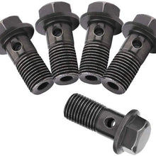 BiuZi Brake Banjo Bolt 5pcs Motorcycle Banjo Bolts Brake Fitting Adapter M10 x 1.25mm Universal for Brake Caliper Master Cylinder