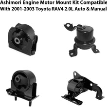 Ashimori Compatible With 2001-2003 Toyota RAV4 2.0L Auto & Manual Transmission Engine Motor Mount Set A7271 A7246 A62010 A4265
