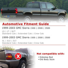 ZMAUTOPARTS Chevy Silverado/ GMC Sierra Pickup Tail Brake Lights Lamp Black/Smoke