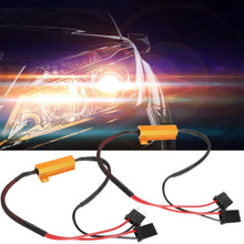 Fydun Automotive LED Decoder Harness Decoder for H7 Headlight Anti-Super Flash No Error Supply Resistance Wiring Reduce/Repair Super Flashing Daytime Operation 2Pcs