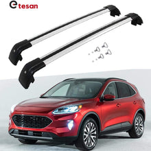 2 Pieces Cross Bars Fit for Ford Kuga 2020 2021 Silver Cargo Baggage Luggage Roof Rack Crossbars