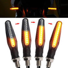 Motorcycle Indicators, Flowing Turn Signal Lights Universal 335SMD Side Turning Indicators 12V 12 LEDs Waterproof Bulbs for Motorcycle Motorbike Scooter Quad Cruiser Off Road,High Brightness (4PCS )