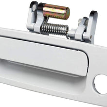 AUTEX 1pc White Exterior Door Handle Front Left Driver Side Compatible with Toyota Camry 1997 1998 1999 2000 2001 Door Handle 79426CD