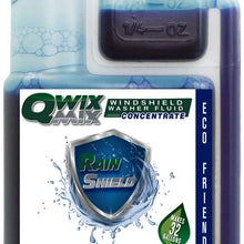 Qwix Mix Rain Shield Windshield Washer Fluid Concentrate, 1 Bottle Makes 32 Gallons, 1/4 oz. Makes 1 Gallon – Repels Rain, Prevents Bugs & Grime, Superior Commercial Grade Glass Cleaner, Single