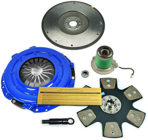 EFTR STAGE 4 HD CLUTCH KIT & SLAVE CYL & FLYWHEEL FOR 05-10 FORD MUSTANG GT 4.6L 281