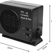 2 in 1 Universal 12V Electric Vehicle SUV car Heater, Portable Ceramic Heating and Cooling Dryer, Warmer Fan defogger defroster 150/300W