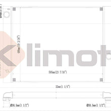 Klimoto Radiator | fits BMW 525xi 2006 550i 2009-2010 650ci 2006-2011 650i 2006-2010 2.5L 3.0L L6 4.8L V8 | Replaces 8012825 17117519211 CU2825
