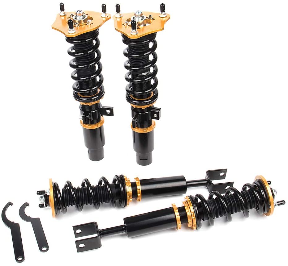 Coilover Struts Spring Shocks Adjustable Height Coilovers Suspension Struts Coil Spring Shocks and Struts Full Set Kits ECCPP Fit for 2015-2017 Acura TLX /2013-2017 Honda Accord