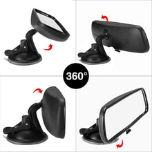 ELUTO Rear View Mirror Universal Car Truck Interior Rear View Mirror Suction Cup Rear View Mirror Adjustable Mirror 8.46"(215mm)