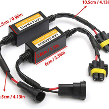 Luixxuer 2Pcs H11 Canbus Anti Flicker Capacitors Error Free Resistor Canceller Decoder Kit for LED Headlight