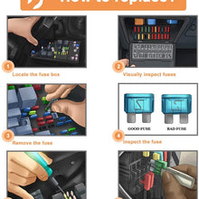 240pcs Mini Blade Fuse Assortment - Car Automotive Truck Auto ATM Fuse Kit (2A 3A 5A 7.5A 10A 15A 20A 25A 30A 35A)