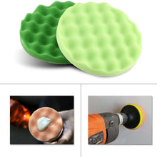 Acouto 7PCS Sponge Polishing Pads, 8"/20cm Soft Car Waxing Sponge Pads Foam Buffing Polishing Pads Kit Waxing Pad Tool for Car Polisher Buffer