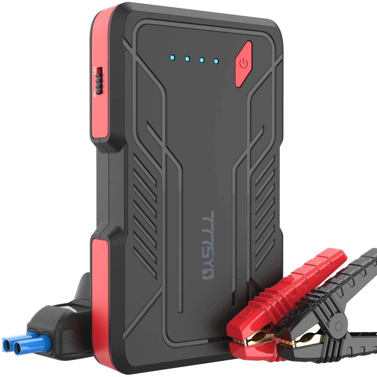 777SYD QDSP 800A Peak Car Battery Jump Starter Kit Portable Car Starter Pack with PD USB-C Charging Ports, 12V Auto Portable Jump Starter for Up to 4.0L Gasoline 3.0L Diesel Engine