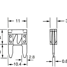 120 pack 15 AMP APM/ATM 32V Mini Blade Style Fuses 15A Short Circuit Protection Car Fuse