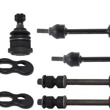 8 Piece Kit Front & Rear Sway Bar Links Upper & Lower Ball Joints