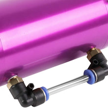 Universal Aluminum Engine Oil Catch Can Reservoir Tank w/Breather Filter Baffled (Red)