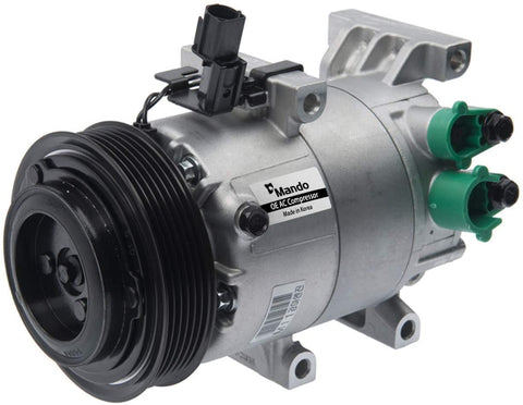 New Mando 10A1078 AC Compressor with Clutch Original Equipment (Pre-filled Oil)