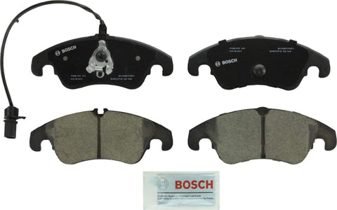 Bosch BC1322 QuietCast Premium Ceramic Disc Brake Pad Set For Select Audi A4, A4 Quattro, A5, A5 Quattro, A6, A6 Quattro, A7 Quattro, Allroad, Q5, S4, S5; Mercedes-Benz E300; Front