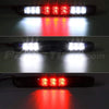 Partsam Replacement For Chevrolet Silverado 2007-2013/GMC Sierra 1500 2500 3500 2014 Classic Model Red/White LED Smoke Lens High Mount 3rd Third Brake Light Cargo Tail Lamp