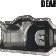 Engine Oil Pan W/Drain Plug Fits L4 2.5L1986-1995 Cherokee /1987-1995 Wrangler (86 87 88 89 90 91 92 93 94 95 1986 1987 1988 1989 1990 1991 1992 1993 1994 1995) Oil Pans For Changing Oil