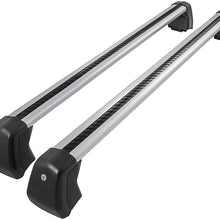 SnailAuto Silver Cross Bars Roof Rack Customized for Land Rover Discovery 2017 2018 2019 2020 2021 Luggage Rack