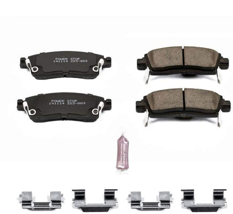 Power Stop Z23-883, Z23 Evolution Sport Carbon-Fiber Ceramic Rear Brake Pads